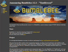 Tablet Screenshot of bumblebee-project.org